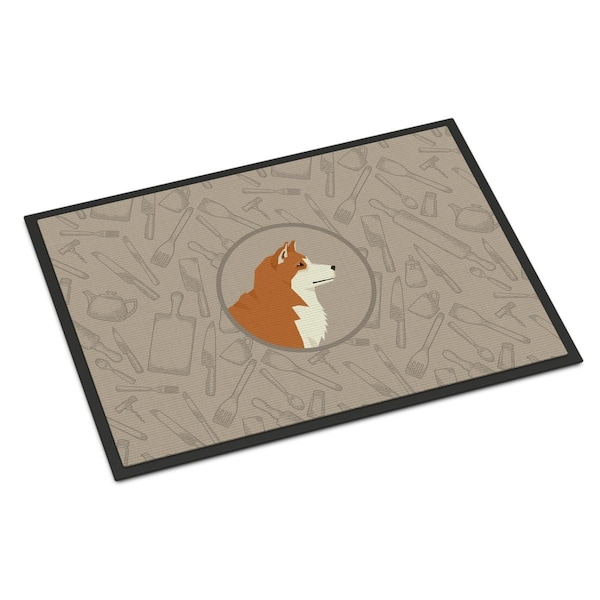 Carolines Treasures 24 x 36 in. Akita in the Kitchen Indoor or Outdoor Mat - CK2159JMAT