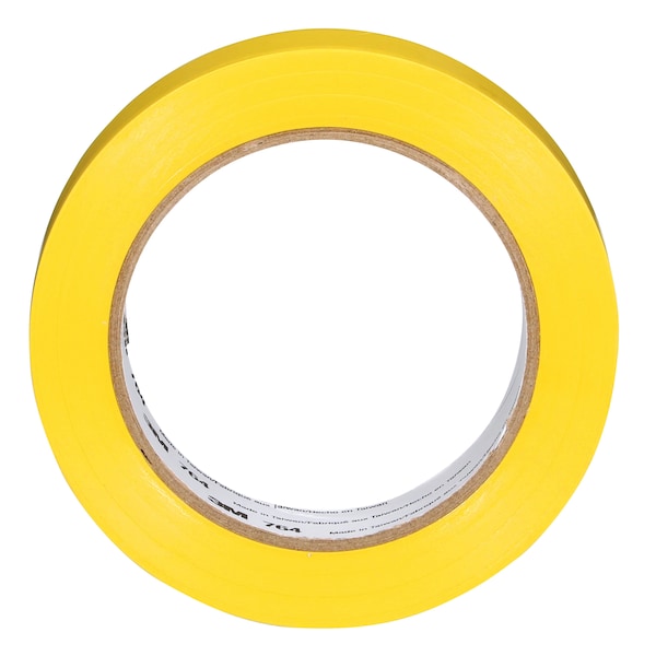 3M 3M 764 Vinyl Tape, 5.0 Mil, 1" x 36 yds, Yellow, 36/Case - T965764Y