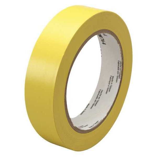 3M 3M 764 Vinyl Tape, 5.0 Mil, 1" x 36 yds, Yellow, 36/Case - T965764Y