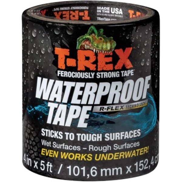 Eat-In 2 in. x 5 ft. T-Rex Waterproof Tape - Black - EA3742785