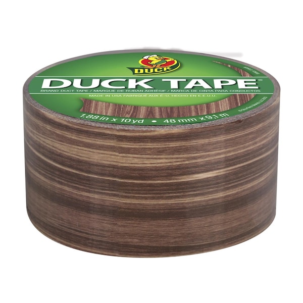 B & K Duck 1.88 in. W X 10 yd L Brown Woodgrain Duct Tape - 283051