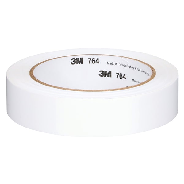 3M Vinyl Tape, 5.0 Mil, 1"x36 yds, White, PK36 - T965764W