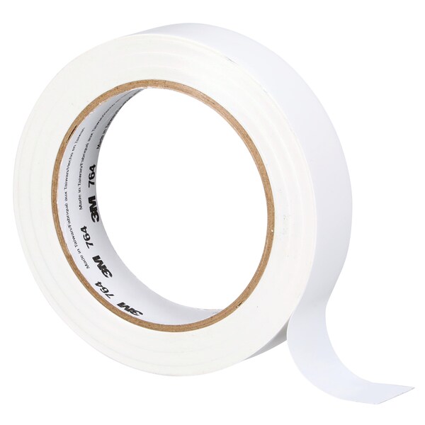 3M Vinyl Tape, 5.0 Mil, 1"x36 yds, White, PK36 - T965764W