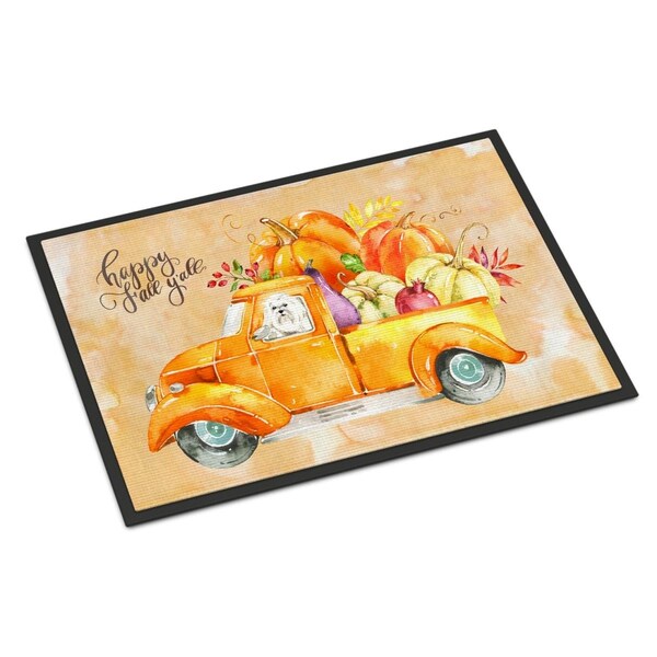Carolines Treasures 24 x 36 in. Fall Harvest Maltese Indoor or Outdoor Mat - CK2626JMAT