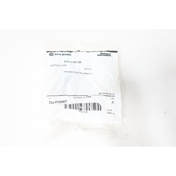 CONTACT KIT RELÉ DE CARTUCHO SERIE A DE ALLEN BRADLEY PIEZAS Y ACCESORIOS PARA RELÉ - 700-PHDKIT