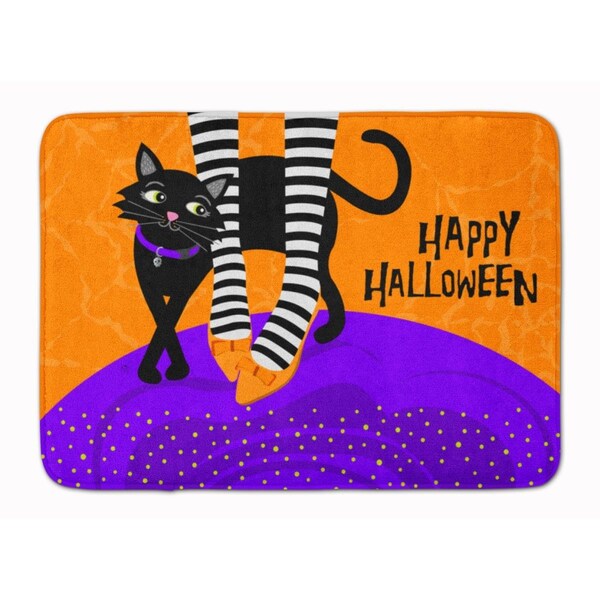 Carolines Treasures Halloween Witches Feet Machine Washable Memory Foam Mat - VHA3038RUG