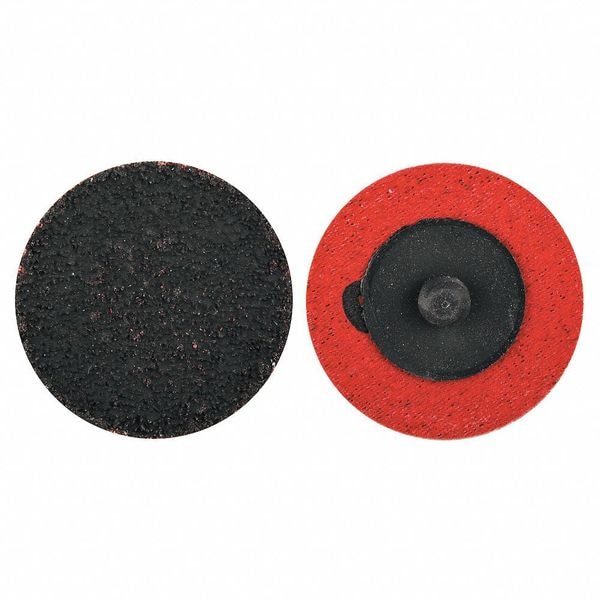 Norton Abrasives Quick Change Disc, Coated, 2" dia., Grit 50 - 66261132731