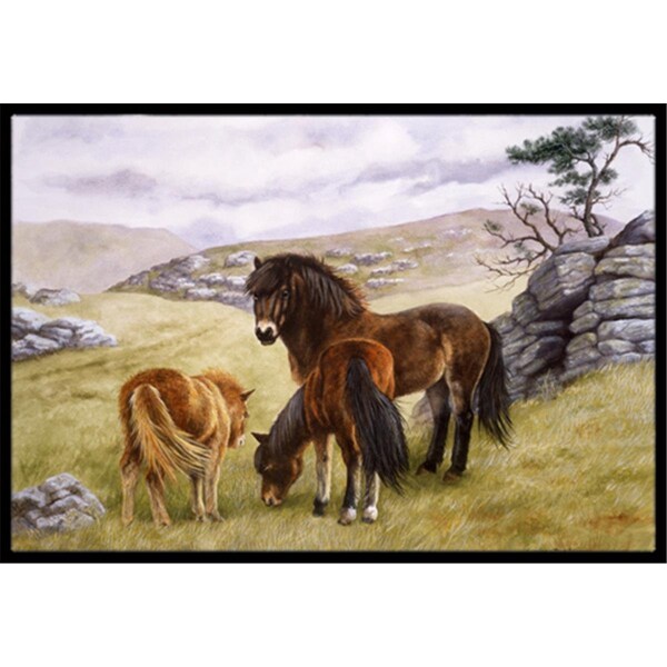 Carolines Treasures Horses in the Meadow Indoor or Outdoor Mat- 24 x 36 - BDBA0189JMAT