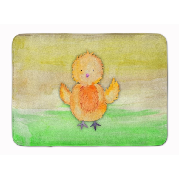 Carolines Treasures Chicken Watercolor Machine Washable Memory Foam Mat - BB7411RUG