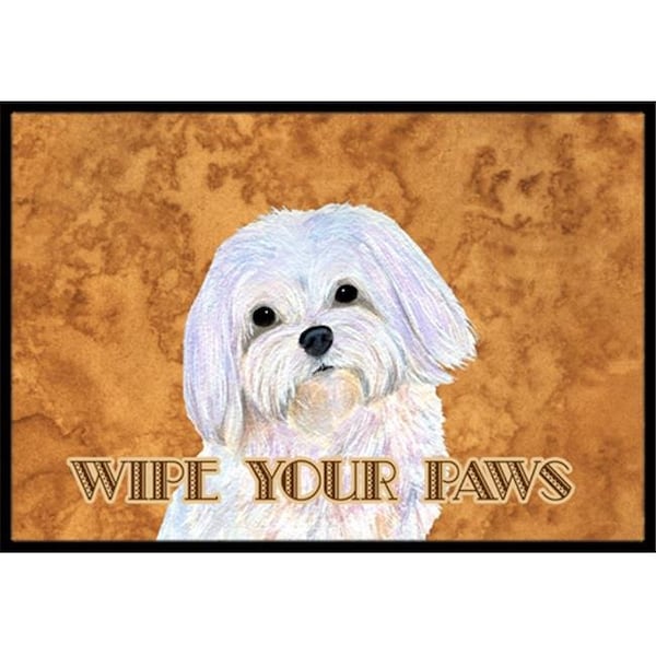 Carolines Treasures Carolines Treasures SS4897JMAT 24 X 36 In. Puppy Cut Maltese Wipe Your Paws Indoor Or Outdoor Mat - SS4897JMAT