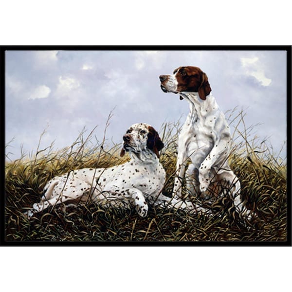 Carolines Treasures English Pointer by Michael Herring Indoor or Outdoor Mat- 18 x 27 - HMHE0011MAT
