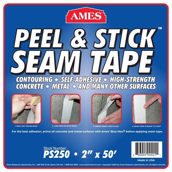 Ames Research Laboratories Ames Peel & Stick Seam Tape 2" x 50' Roll - PS250