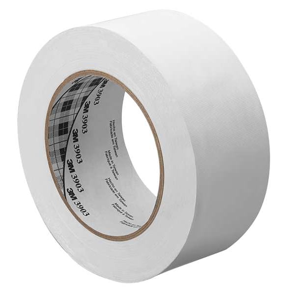 3M Duct Tape, 4 x 50 yd, 6.5 mil, White, Vinyl - 4-50-3903-WHITE
