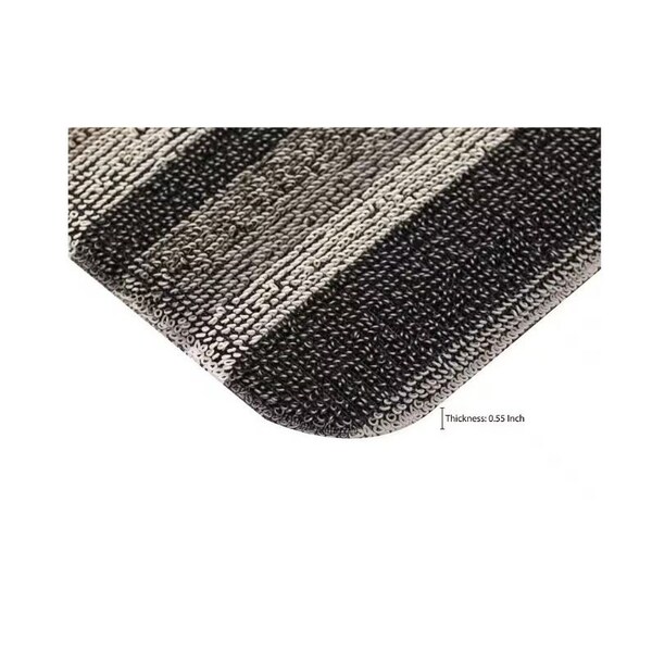 Msi Antifatigue Mat, 36 in L x 20 in W, 0.55 in Thickness, Polyester, Brown - ZOR-RM-0010