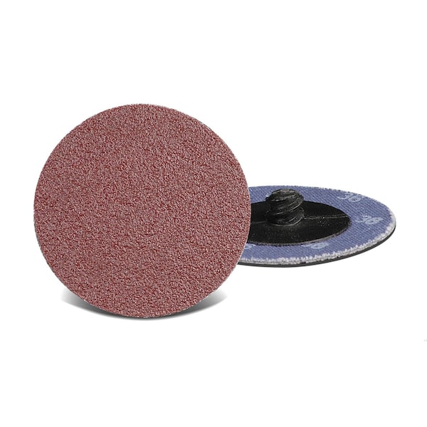 Cgw Abrasives Coated Abrasive Quick-Change Disc, 3 in Dia, 60 Grit, Medium Grade, Aluminum Oxide Abrasive, Roll-On - 59540