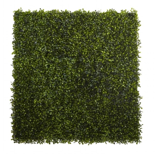 Nearly Natural 12 x 10 in. Boxwood Mat - Set of 12 - 6141-S12