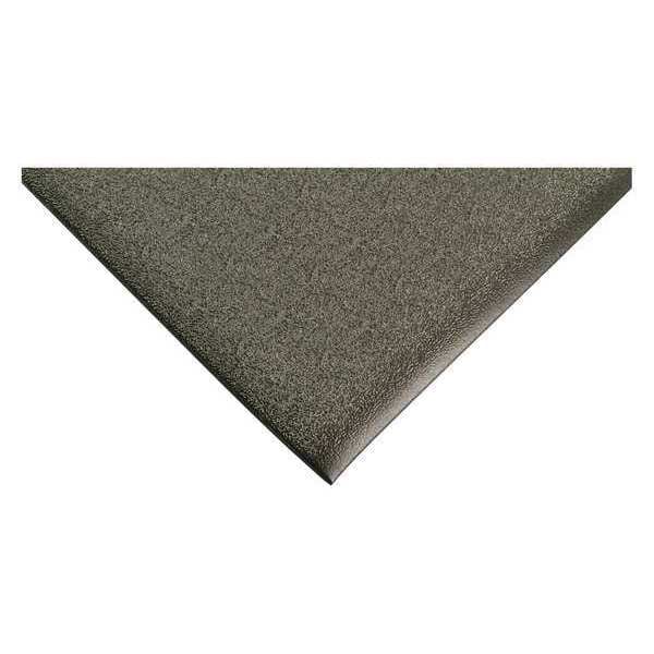 Condor Antifatigue Mat, 2 ft. 8" L x 1 ft. 8" W, 1/2" Thickness, Vinyl, Textured, Black - 38HW45