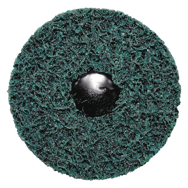 Scotch-Brite 4" dia. Green 100 grit Extra Coarse Aluminum Oxide Quick Change Disc - 61500303518