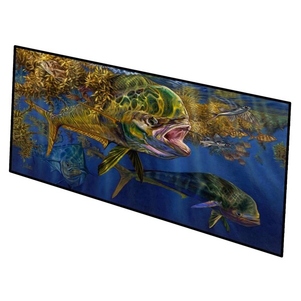 Jensendistributionservices 28 x 58 in. Seaweed Salad Mahi Indoor or Outdoor Runner Mat - MI2552132