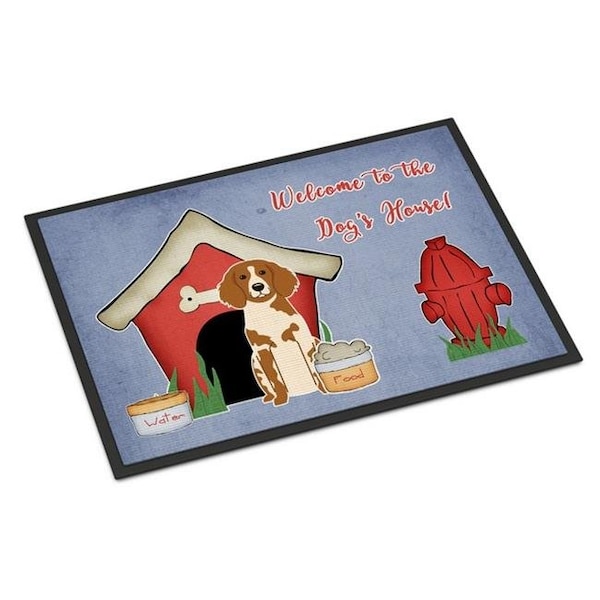 Carolines Treasures Carolines Treasures BB2826JMAT Dog House Collection Brittany Spaniel Indoor or Outdoor Mat; 24 x 0.25 x 36 in. - BB2826JMAT