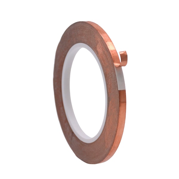 Wod Tape CFT5A Conductive Copper Foil for EMI-RFI Magnetic Shielding: 1/4 in. x 36 yds, 96PK - WOD CFT5A-00250-96-36-COP