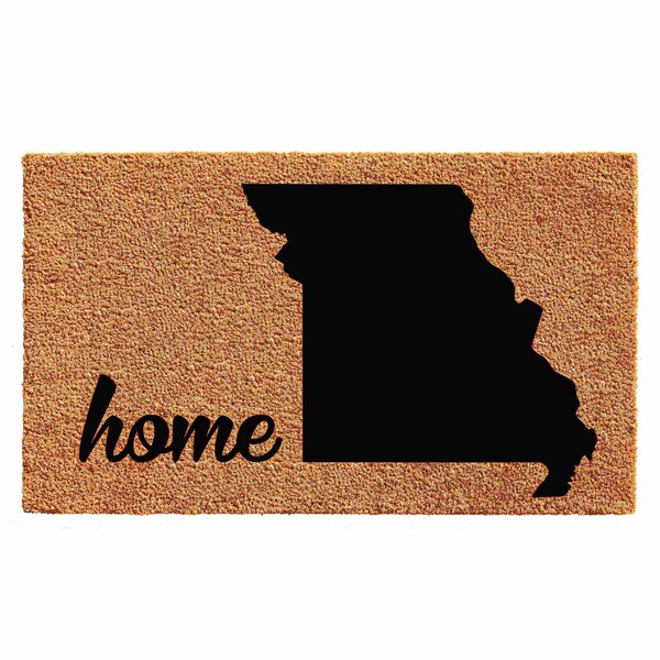Calloway Mills Entrance Mat, Coir, Natural, Black - 105292436