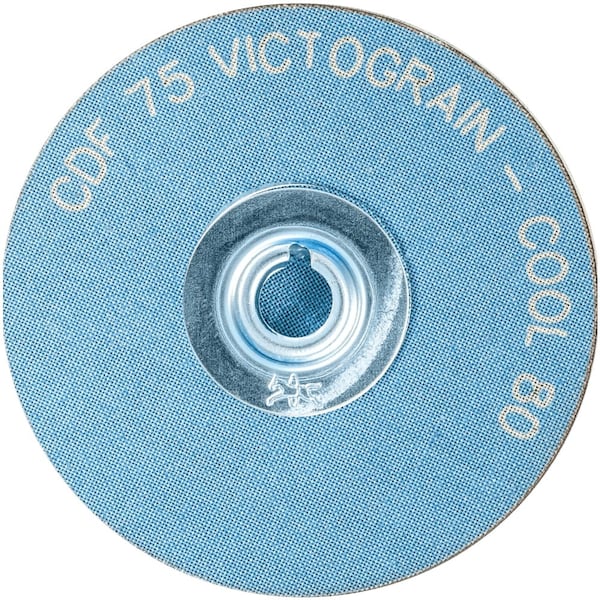 Pferd PFERD COMBIDISC Abrasive Disc, 3in Dia, Type CD, 80 Grit, VICTOGRAIN-COOL - 42448