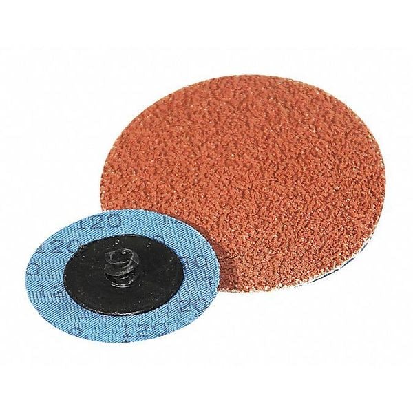 Superior Abrasives Coated QC Disc, AOCG, 2", Type R, Grit 80 - A015869