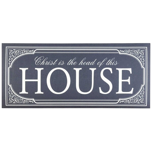 Perfectpillows 9.75 x 21.875 in. Christ Is The Head Insert Doormat - PE3468699