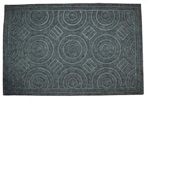 Imports Decor Inc Imports Decor 868SMT Circle Gray Door Mat - 868SMT