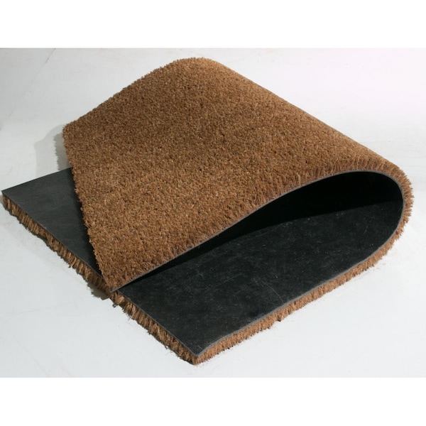 Imports Decor Imports Decor  15 mm Outdoor Plain Coir & PVC Plain Door Mat Brown - 569PVC
