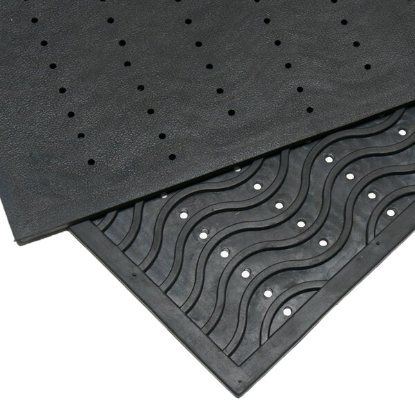 Rubber-Cal Commercial Entrance Mat, 2.5mm thick, Black - 03-237-WA
