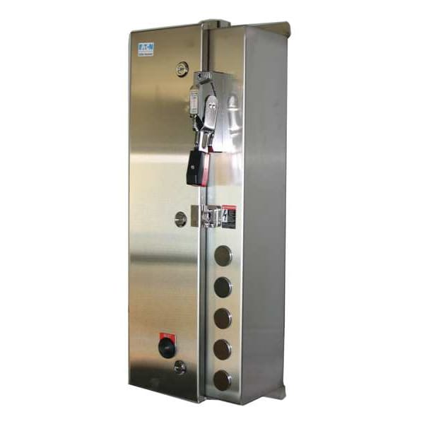 Arrancador magnético NEMA sin inversión de Eaton, clasificación NEMA 4X, 480V CA, 3 polos, 1NC/1NO - ECN0524CAA-R63/DL30