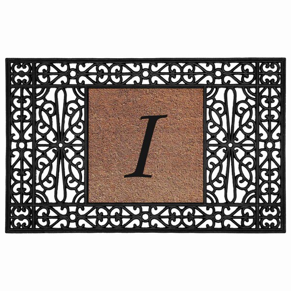 Calloway Mills Monogram Door Mat, Coir, Black, Natural, 30 in W x 48 in L - 104103048I