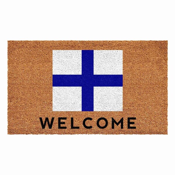 Calloway Mills Personalized Door Mat, Blue, White, Black, Natural, 24 in W x 36 in L - 108122436X