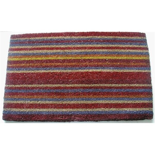 Geo Crafts Geo Crafts G280-48R PVC 30 x 48 in. PVC VCS Stripe Doormat - Red - G280-48R PVC