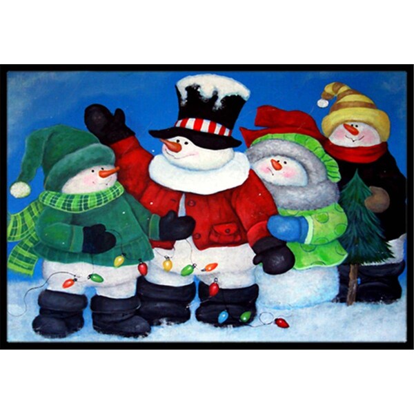 Micasa The Light Brigade Snowman Indoor & Outdoor Mat24 x 36 in. - MI729940