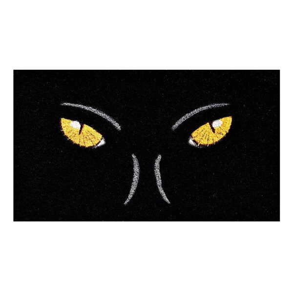 Calloway Mills Entrance Mat, Coir, Black, White, Yellow - 106361729