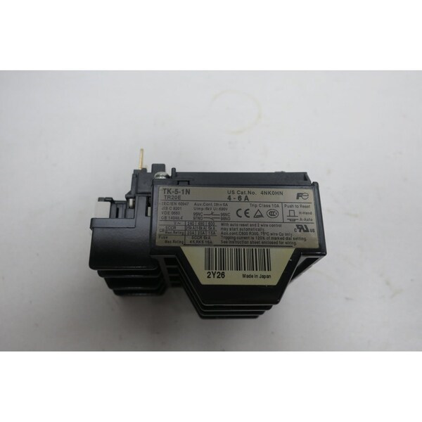 Relevador de Sobrecarga Térmica de 46A de Amps, TK51N 4NK0HN - TK-5-1N 4NK0HN de Fuji Electric.