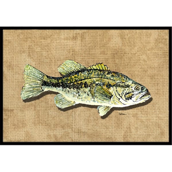 Carolines Treasures 24 x 36 In. Small Mouth Bass Indoor or Outdoor Mat - 8806JMAT