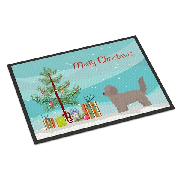 Carolines Treasures 24 x 36 in. Doxiepoo Christmas Tree Indoor or Outdoor Mat - CK3826JMAT