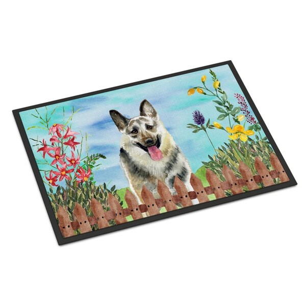 Carolines Treasures East-European Shepherd Spring Indoor or Outdoor Mat - 24 x 36 in. - CK1211JMAT