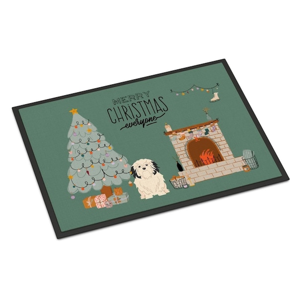 Carolines Treasures 24 x 36 in. Lowchen Christmas Everyone Indoor or Outdoor Mat - CK7582JMAT