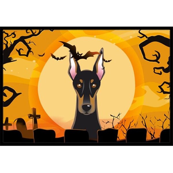 Carolines Treasures Carolines Treasures BB1803JMAT Halloween Doberman Indoor & Outdoor Mat; 24 x 36 in. - BB1803JMAT