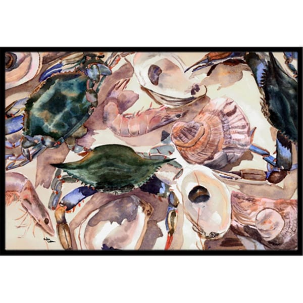 Carolines Treasures Crab Indoor Or Outdoor Doormat- 24 x 36 in. - 8618JMAT