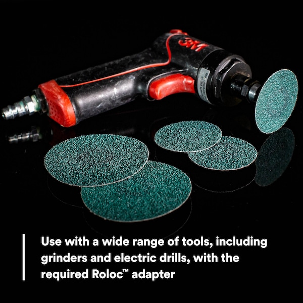 3M 3M Green Corps Disc, 80 grit, 3 in, 25 Discs/Carton, 10PK - 36536