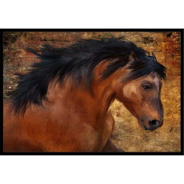 Jensendistributionservices Wild Horse Indoor & Outdoor Mat, 18 x 27 in. - MI2556467