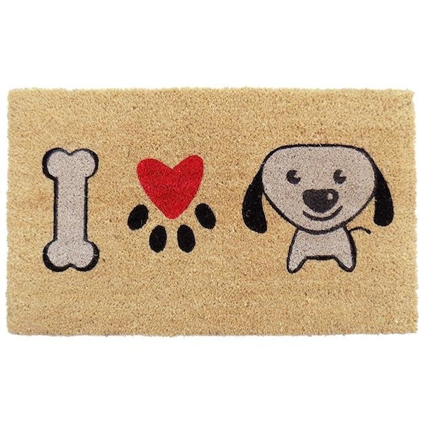 Imports Decor Inc Imports Decor 535PVC I Love Puppy Door Mat - 535PVC