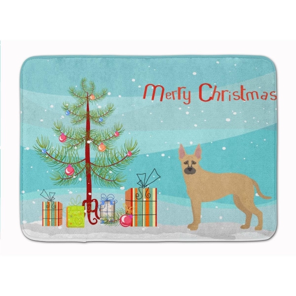 Carolines Treasures Shepherd Pit Mix No.2 Christmas Tree Machine Washable Memory Foam Mat - CK3870RUG