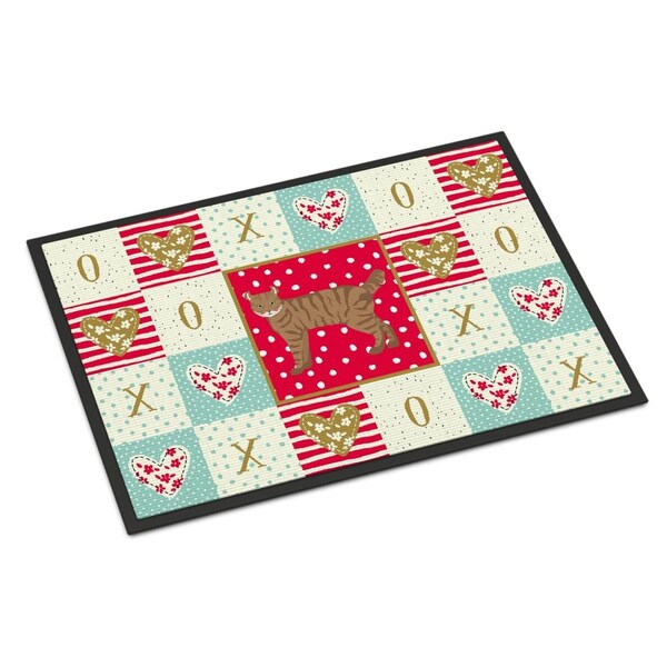 Carolines Treasures 18 x 27 in. Highlander Lynx No.3 Cat Love Indoor or Outdoor Mat - CK5626MAT